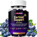 Cortisol Gummies for Women & Men with Ashwagandha, Magnesium, L-Theanine and Multivitamin, Vegan Chewable Gummies for Daily Lifestyle Balance, Convenient Adult Supplement, 60 Count