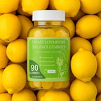 MATOP pH Balance Feminine Gummies for Women - Vaginal Probiotic Lemon Gummy Vegan Gluten-Free Sugar-Free 90 Gummies - 30 Servings