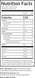 Beam Vegan Protein Powder – Organic Pea Protein Isolate, 20g Plant-Based Protein per Serving, Third-Party Tested, No Added Sugar, Dairy Free, Soy Free, Gluten Free, 20 Servings, Chocolate