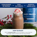 MRM Nutrition Whey Protein - Chocolate Flavored, Microfiltered Whey Protein Isolate & Concentrate, 16 Different Probiotic Strains, BCAAs, & Digestive Enzymes, Gluten Free, for Women & Men - 16 Servings