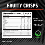 GNC AMP Wheybolic Clinically Proven Protein Powder, 40g Whey Protein, BCAA, Leucine, Increases Muscle Strength, Muscle Building, 3rd Party Tested, Gluten Free, Fruity Crisps, 25 Servings