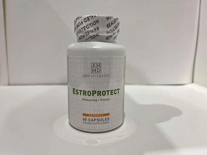 Amy Myers MD EstroProtect - Supplement Supports Healthy Estrogen Balance & PMS - Supplement for Women - Aids Against Menopause Symptoms - 60 Capsules (30 Servings)