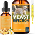 Yeast Infection Treatment for Dogs, 60 ml Dog Yeast Care Drops Ear Support Formula, Relief for Itchy Skin, Ear Infections, Liquid Drops for Dogs & Cats