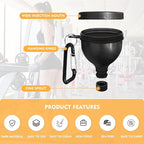 Protein Powder Containers (2 Pack), Portable Travel Containers with 100ml Funnel, Fitness & Travel Workout Accessory