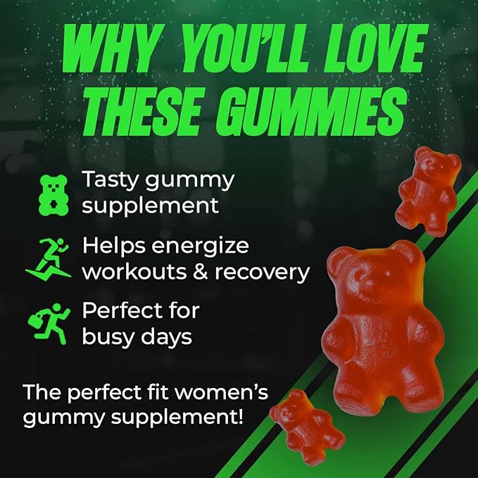 FitFiend High Protein Gummies, 16g of Protein Gummy Snacks for Adults, Healthy Snack Gummy Bears Candy Alternative Gummys for Post Workout Muscle Recovery Women Men - Watermelon Lime