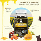 Black Seed Oil & Sea Moss Gummies, 2Pack Irish Sea Moss Gummies with Black Seed Oil, Ashwagandha Extract, Elderberry, Turmeric, Vitamin C, Vitamin D3 - Immune Support, Joints, Digestion, Hair & Skin