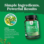 Advanced Bile Salt TUDCA Supplement-Extra Strength TUDCA 500mg per Serving Bile Salts for Gallbladder Kidney and Liver Support-High Purity Tauro Ursodeoxycholic Acid Liver and Gallbladder Cleanse 60ct