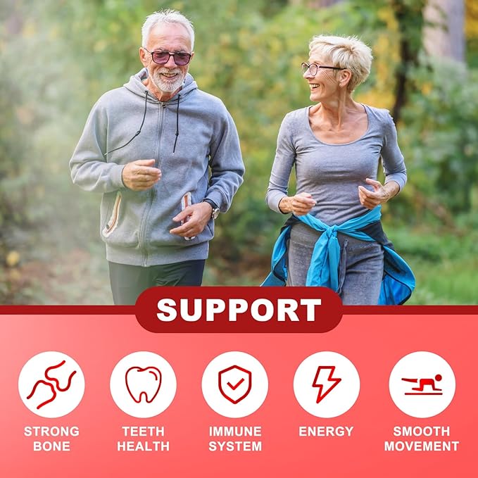 Sugar Free Vitamin D3 K2 Gummies - Vitamin D Gummies with VD3, VK2, 7 Essential Vitamins - Supports Bone, Muscle, Teeth & Immune - Vegan, Non-GMO, Strawberry Flavor, 60 Count