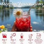 WT WEETEE Raspberry Hibiscus Herbal Tea Bags 100 Count, Hibiscus, Lemongrass & Rosehip Blend with Natural Raspberry Flavor, Caffeine Free, Hot or Iced Tea