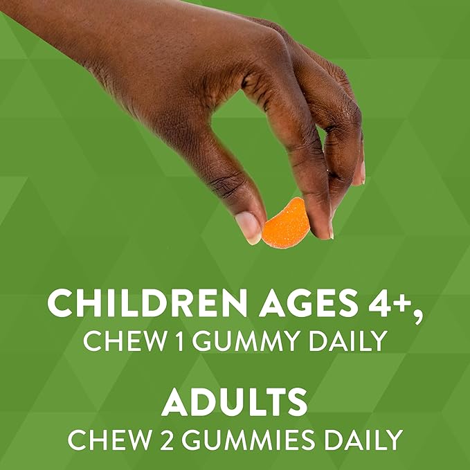 Nature's Way Vitamin C Gummies, Support Immune Health*, Antioxidant, 250 mg per 2-gummy Serving, Gummy Vitamins, Orange Flavored, 120 Gummies