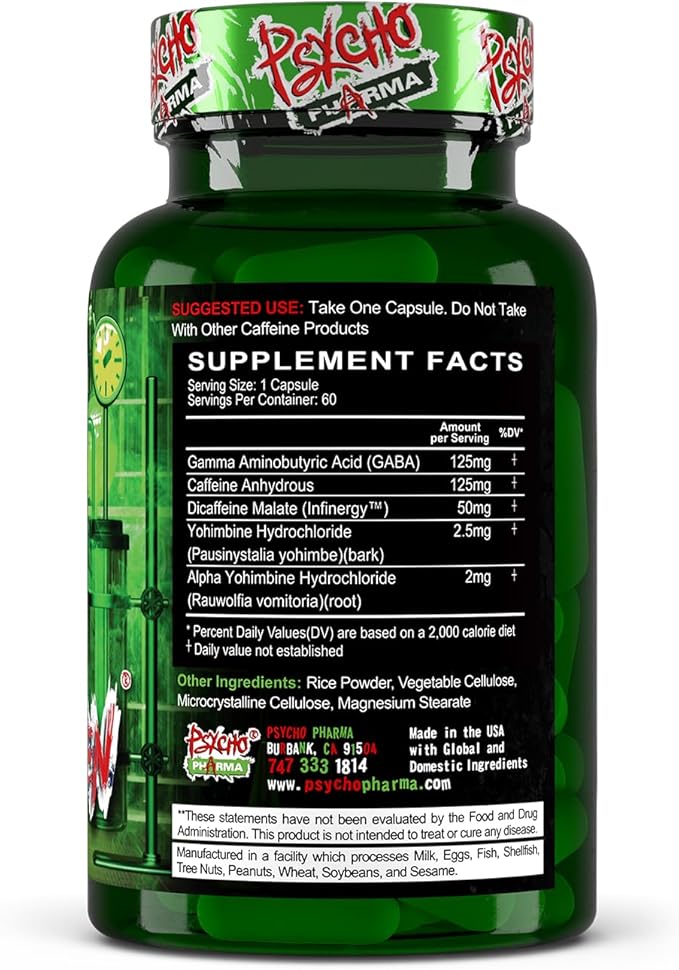 Psycho Pharma Far Beyond Driven, for Increased Energy to Burn with Improved Focus, Positive Mood.