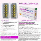 Vaginal Health 5-in-1 Vaginal Odor HP-V Immunity Support pH balance Yeast Itching Dryness Support - 2X Absorption Clinical Strength - Mushrooms Hyaluronic Acid Astragalus Curcumin14 Vaginal Capsules