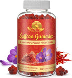 Saffron Extract Gummies-Sugar Free Saffron Supplement Enhanced with GABA, Saint John's Wort, Passion Flower- Saffron Supplements for Kids, Women, Men. Focus and Mood Support. 60 Saffron Gummies