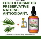 Pure Carrier and Essential Oils for Skin Care, Hair, Body Moisturizer for Face-Anti Aging Skin Care (Rosemary Oil Extract Oil 5%, 4oz)