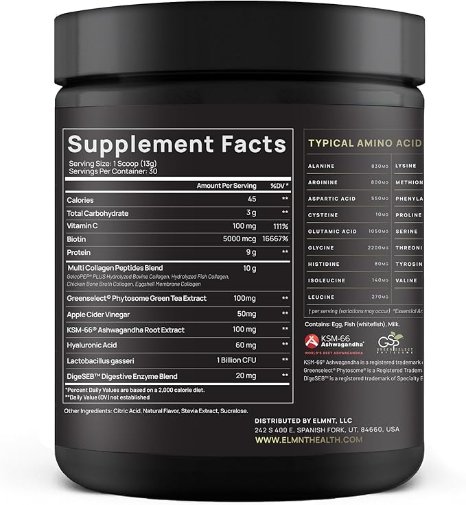 Super Collagen Burn Powder for Women w. Hyaluronic Acid, KSM66, Apple C Vinegar, Probiotics, Biotin - Premium Multi Collagen Peptides Protein for Weight Loss + Beauty Hair Skin Nails (Pink Lemonade)