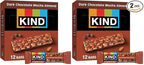 KIND Bars, Dark Chocolate Mocha Almond, Healthy Snacks, Gluten Free, Low Sugar, 5g Protein, 12 Count (Pack of 2)