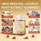 DGL Gummies | Deglycyrrhizinated Licorice Root Extract, Quercetin, Aloe Vera, Anise Seed Powder | Gut Health, Stomach Soothe, Gerd Support, Digestive Comfort | Gluten Free, 60 ct(Strawberry Flavor)