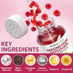 Magnesium Glycinate Gummies 120 Count - Sugar Free Magnesium Supplement - Supports for Sleep, Memory, Mood, Muscle, Relaxation, Heart & Bone Health