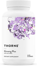 THORNE - Ginseng Plus - Supports Daily Energy Levels, Mental Clarity, Mood & Stress Management* - with Lion's Mane & Greek Mountain Tea - Third-Party Certified - Gluten & Dairy-Free - 60 Capsules
