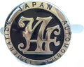 Black Japan Automobile Federation JDM JAF METAL Emblem Badge For All Cars Front Grille