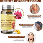 Rooster Comb Collagen, Natural Hyaluronic Acid Supplement for Joint Support, Mobility & Skin Hydration – 120mg 60 Capsule