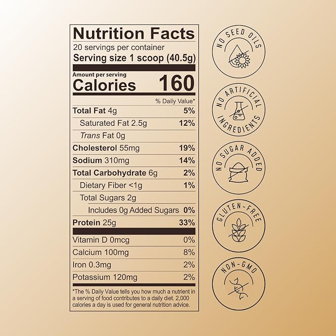 FlavCity All in One Protein Shake Powder, Salted Caramel - On the Go Meal Alternative + Collagen Peptides, Reishi & Cordyceps - Focus, Skin, Hair & Joint Support - 100% Grass Fed Whey, 20 Servings