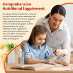 Sugar Free Quercetin with Bromelain Gummies for Kids & Adult - Immune, Antioxidant, Seasonal Support, 1000mg Quercetin Supplements with Bromelain, Zinc, Elderberry, Vitamin C D3 E, Vegan, 60 Count