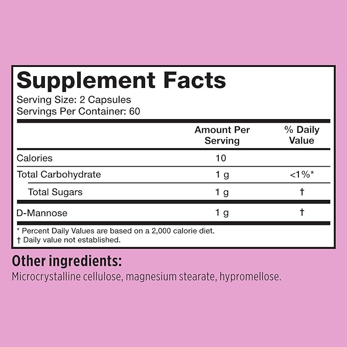 Szio+ Utiva D-Mannose 500mg Capsules – Naturally Flush The Bladder and Urinary Tract – UTI Avoidance – D Mannose Supplements for Women – Supports Urinary Tract Infection Treatments, 120 Capsules