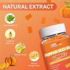 Sugar Free Pumpkin Seed Oil Gummies - 5000mg Per Serving with Saw Palmetto, Organic Pumpkin Seed Oil Supplement for Hair Growth & Skin Health, High Extract for Women and Men, 120 Count