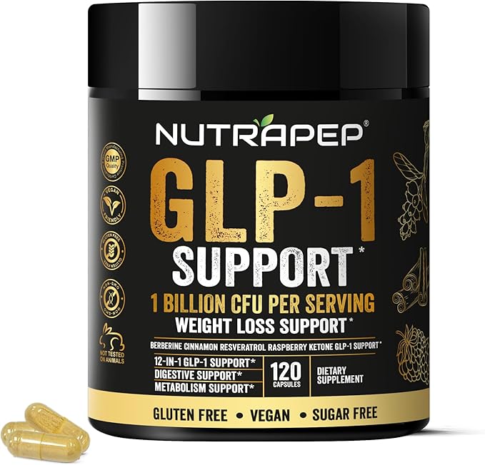 GLP-1 Support Probiotic Weight Loss Supplement - Glp1 Support with Berberine for Fat Burn