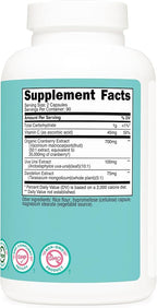 Nutricost Cranberry Extract for Women 180 Capsules for 90 Servings – with Vitamin C, Uva Ursi & Dandelion Root, Vegan, GMO-Free & Gluten-Free