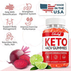 Keto ACV Gummies - 120 Count Gluten-Free, Gelatin-Free Apple Cider Vinegar Gummies with B12 for Keto Support, Vegetarian, Unique Flavor, Convenient Bottled Supplement for Men & Women