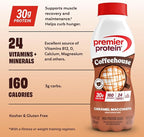 Premier Protein COFFEEHOUSE Caramel Macchiato Protein Shake with Caffeine for Energy – 30g Protein, No Added Sugar, 24 Vitamins & Minerals, 11.5 fl oz, 12 Pack