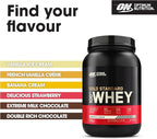 Optimum Nutrition Gold Standard 100% Whey Protein Powder, Cookies & Cream, 2 Pound (Packaging May Vary)