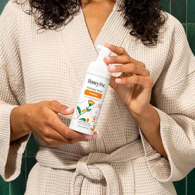 The Honey Pot Company - Prebiotic Feminine Wash - Herbal Infused - Sensitive Skin Types - PH Balanced Plant Based Hygiene Products - 5.51 Fl Oz