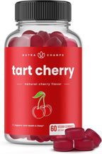 NutraChamps Tart Cherry Gummies - Tart Cherry Extract with Celery Seed - 60 Vegan Gummies