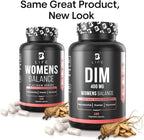 DIM Supplement 400 mg with Myo & D-Chiro Inositol, Dong Quai – Hormone Balance for Women – Fertility Supplements – Inositol Supplement - 240 Caps