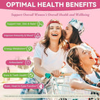 Totaria Sugar Free Multivitamin Gummies for Women 14+ w/Iron, Inositol, Folate, Biotin, Womens Daily Multivitamin Gummy w/Vitamin A, C, B, D3, K2, for Hair, Skin, Energy, Immune, Peach Flavor
