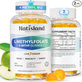 L Methylfolate Gummies, 5-MTHF Gummies for Kids & Adults, Methyl Folate and B12 Supplement, Highly Absorbable MTHFR Supplement, Support Brain Health, Immunity, Kids Growth, 120 CT