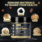 Grevol Himalayan Shilajit Gummies with Ashwagandha - Fulvic Acid & 85+ Trace Minerals - No Added Sugar - Shilajit for Men & Women - 60 Gummy