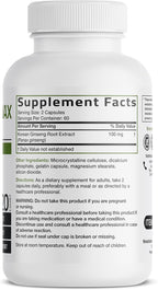 Bronson Korean Panax Ginseng Supports Energy, Endurance & Vitality + Memory and Mental Performance, 120 Capsules