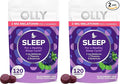 OLLY Sleep Gummy,3 mg Melatonin,L-Theanine,Chamomile,and Lemon Balm Extracts,BlackBerry Flavor,60 Day Supply -,120 Count (Pack of 2)