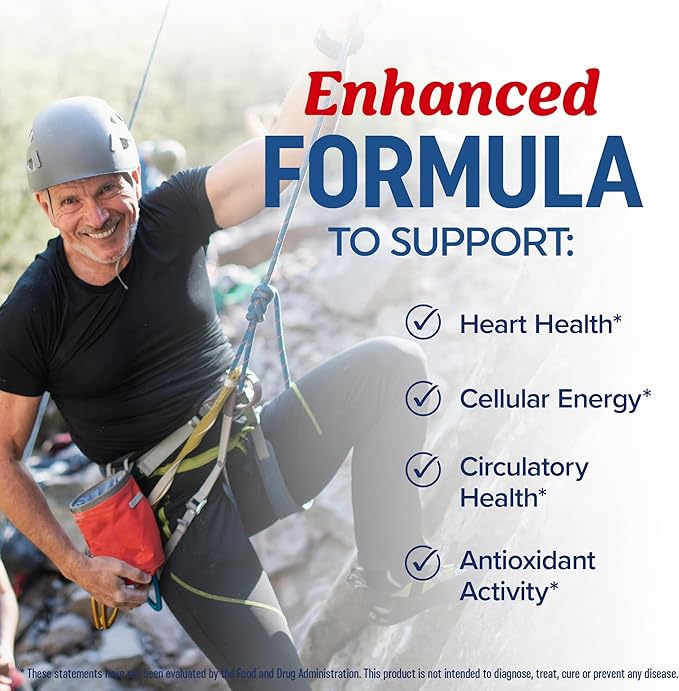Omega 3 Fish Oil + Co Q10 | 1305MG Omega-3 with CoQ10 100MG for Heart Health, Cellular Energy, and Antioxidant Support | Co Q 10 + Omega3 | Coenzyme Q10 Fish Oil Supplements | Non-GMO | 60 Ct