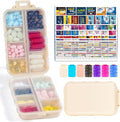 Travel Pill Organizer with Bulk Stickers & Labels - Small & Portable Week Daily Medicine Pharmacy for Pocket, Bag - 14-Compartment Foldable Supplement Box Holder for Fish Oil Vitamin - Khaki