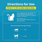 Paramount Pet Health Liquid Glucosamine Chondroitin MSM for Cats, Hip & Joint Support Supplement, Supports Mobility and Flexibility, Senior Cat Liquid Joint Supplement Drops for Daily Care, 2 oz