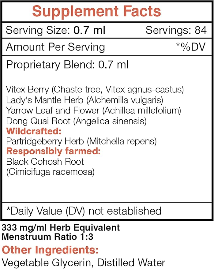 Secrets of the Tribe - Cycle Regulator, Menstrual Cycle Support, Herbal Supplement Blend Drops Alcohol-Free Liquid Extract (2 fl oz)