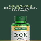 Nature's Bounty CoQ10, Supports Heart Health, Dietary Supplement, 200mg, 80 Rapid Release Softgels