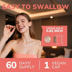 Iron Supplement for Women and Men, Iron Bisglycinate, 65mg Elemental Iron, Non-Constipating, with Vitamins C B6 B12 Folate & Beet Root, 60 Caps