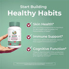 MARYRUTH'S Multivitamin Gummies for Women Ages 14+ | Immune Support | Hair & Skin Health | Reproductive Health | Vitamin A C D E B6 B12 Biotin Zinc Iodine | Organic | Vegan | Non-GMO | 60 Count