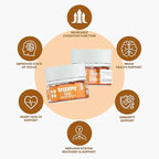 Troomy Lion's Mane Focus Gummies 30 Count - Natural Tangerine and Passionfruit Flavor, Gelatin-Free, Gluten-Free, Vegetarian